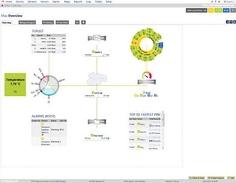 Screenshot: Sensor Management mit der Enterprise Console